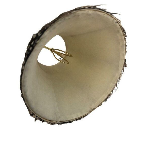 Vintage Feather Trim Mini Lamp Shade - Picture 3 of 3